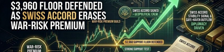Image for Gold Price Forecast: $3,960 Floor Defended as Swiss Accord Erases War-Risk Premium