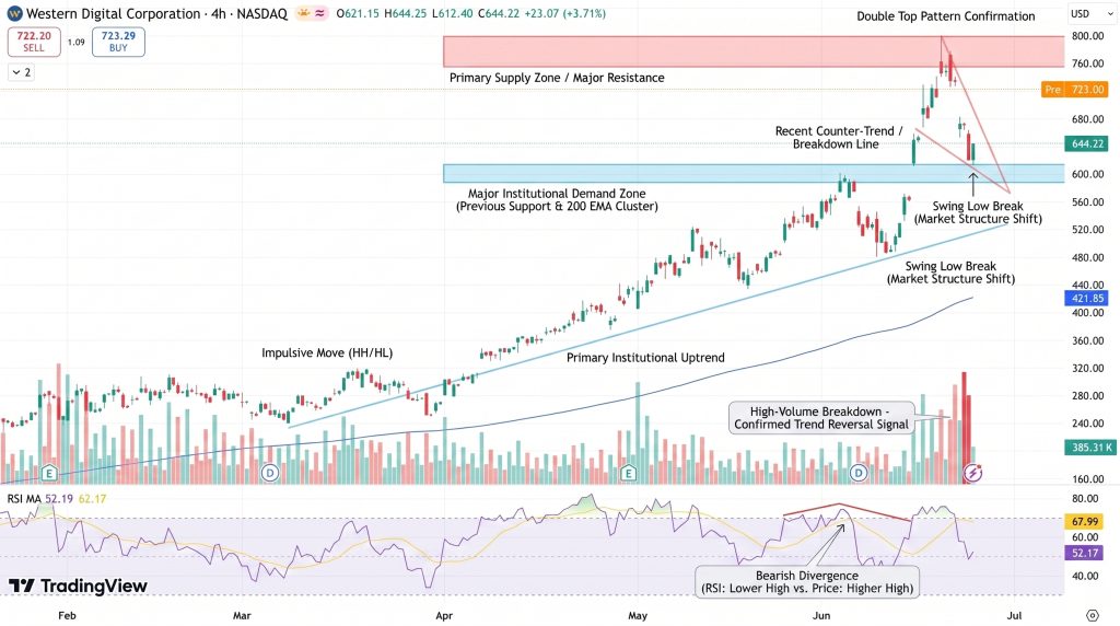 Western Digital (WDC) Stock Price Chart - Source: Tradingview