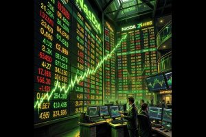 The Nasdaq Composite rose Thursday on strong earnings from Micron Technology.