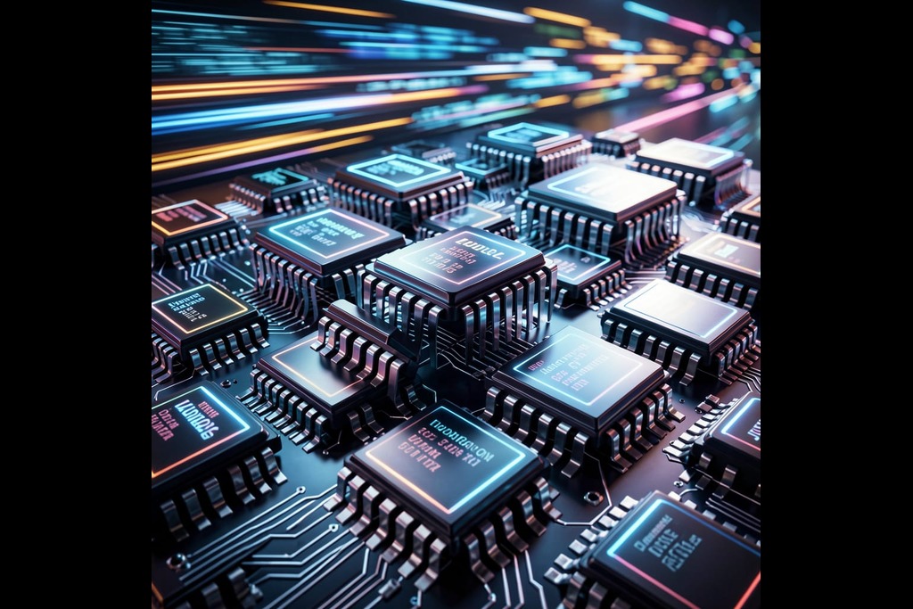Semiconductor stocks are rising fast this week.