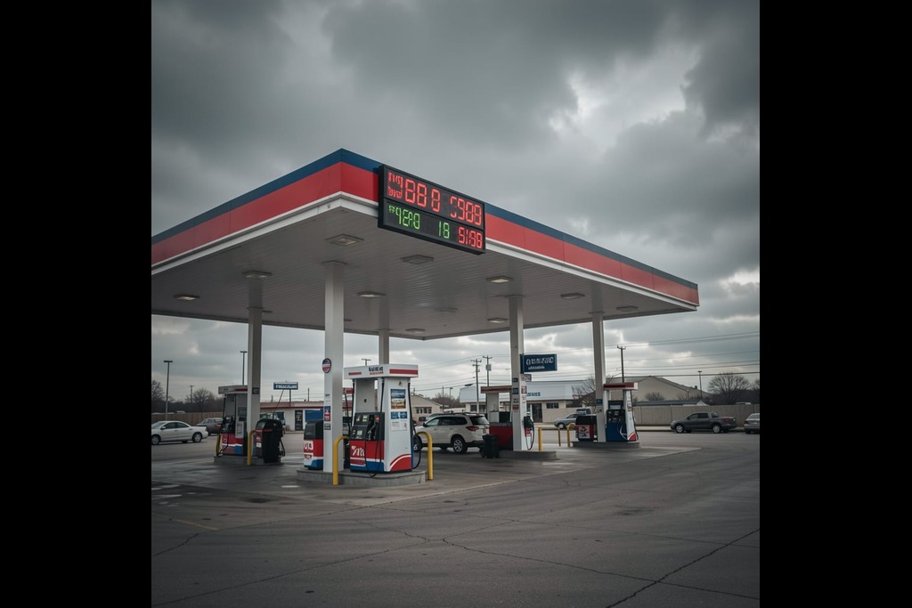 Gas prices are dropping but are not as low as they should be compared to oil rates.