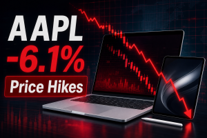 Apple Stock Forecast: AAPL Drops 6.1% as MacBook and iPad Price Hikes Hit Sentiment