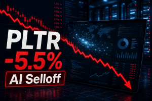 Palantir Stock PLTR Drops 5.5% as Valuation Fears and Software Selloff Hit AI Momentum