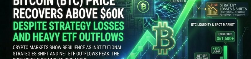 Image for Bitcoin (BTC) Price Recovers Above $60K Despite Strategy Losses and Heavy ETF Outflows