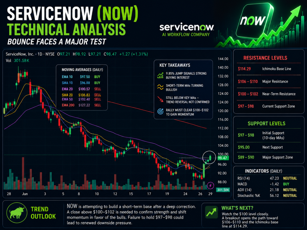 ServiceNow Stock NOW Jumps 9.85% as AI Partnerships Revive Bullish Momentum