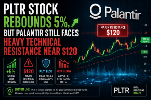 PLTR Stock Rebounds 5%, But Palantir Still Faces Heavy Technical Resistance Near $120