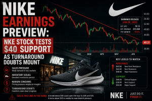 Nike Earnings Preview: NKE Stock Tests $40 Support as Turnaround Doubts Mount