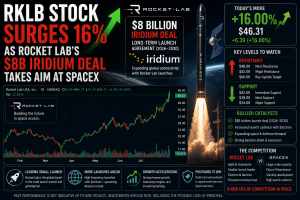 RKLB Stock Surges 16% as Rocket Lab’s $8B Iridium Deal Takes Aim at SpaceX