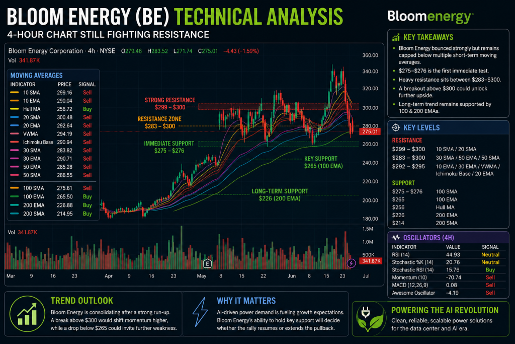 Bloom Energy Stock Jumps 9% as AI Power Demand Revives Dip-Buying Momentum