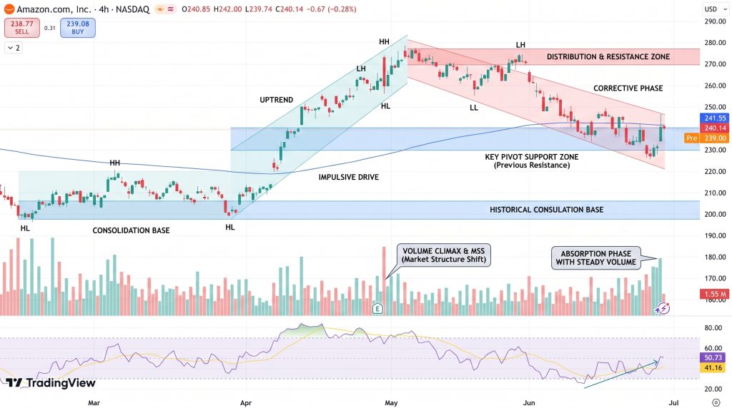 Amazon (AMZN) Stock Price Chart - Source: Tradingview