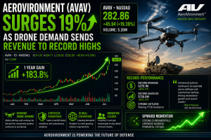 AeroVironment Stock Surges 19% as Drone Demand Sends Revenue to Record Highs