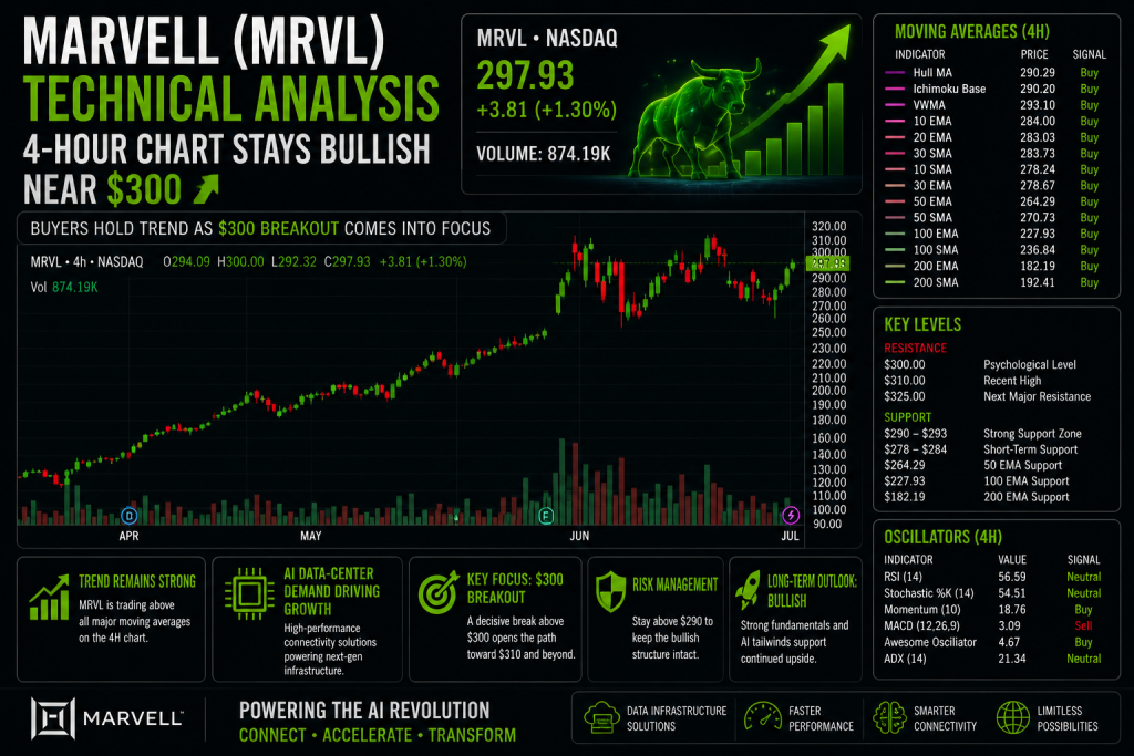Marvell Stock Jumps 7% as AI Data-Center Growth Keeps Bulls in Control
