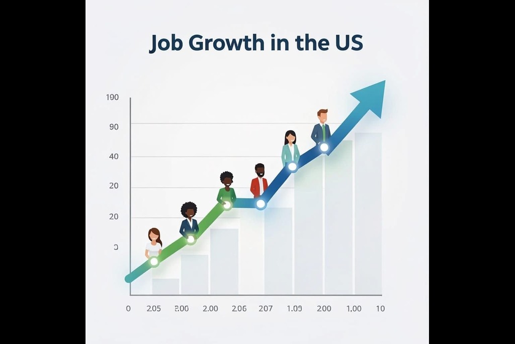Jobs were added by the thousands in June for the US market.