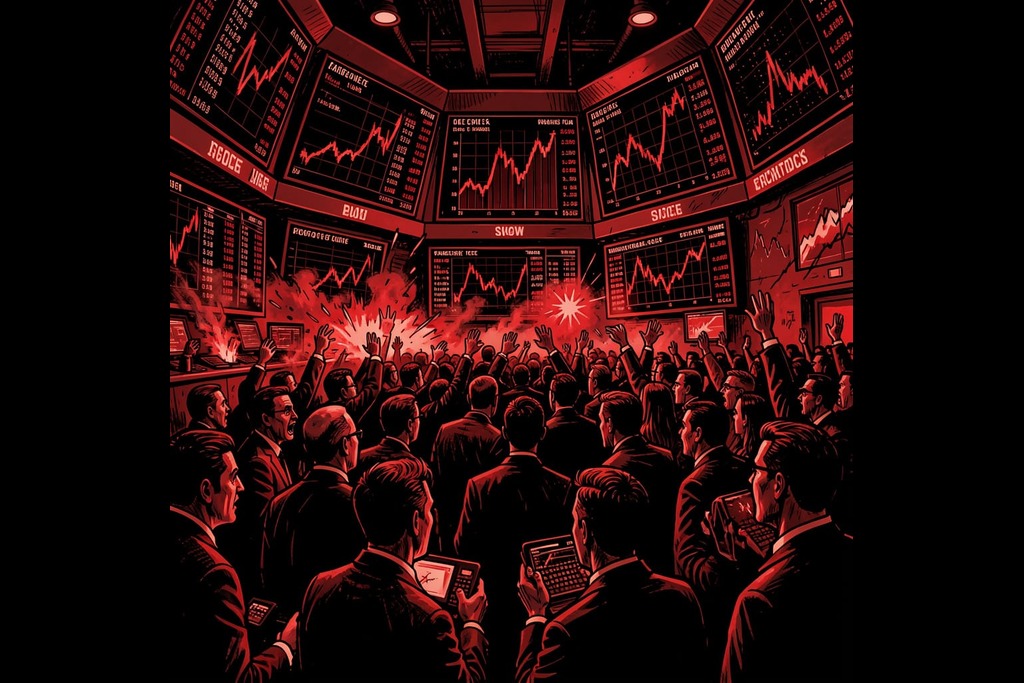 The South Korean Kospi stock market closed Thursday in a panic.