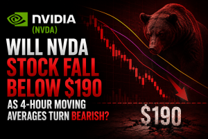 Will NVDA Stock Fall Below $190 as 4-Hour Moving Averages Turn Bearish?