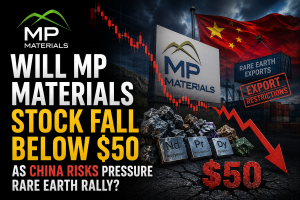 Will MP Materials Stock Fall Below $50 as China Risks Pressure Rare Earth Rally?