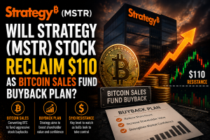 Will Strategy (MSTR) Stock Reclaim $110 as Bitcoin Sales Fund Buyback Plan?