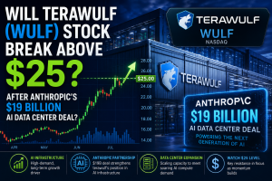 Will TeraWulf (WULF) Stock Break Above $25 After Anthropic’s $19 Billion AI Data Center Deal?