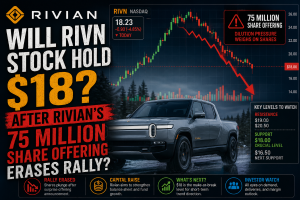 Will RIVN Stock Hold $18 After Rivian's 75 Million Share Offering Erases Rally?