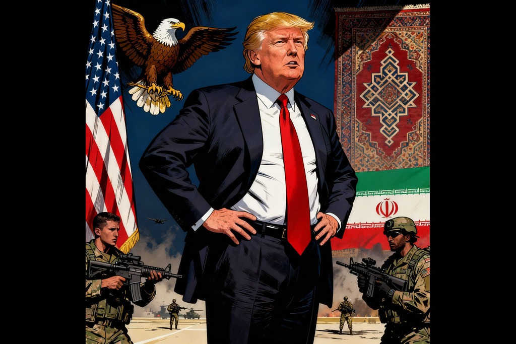 President Trump launched attacks on Iran, plunging chips stocks further.