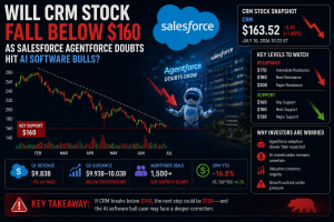 Will CRM Stock Fall Below $160 as Salesforce Agentforce Doubts Hit AI Software Bulls?