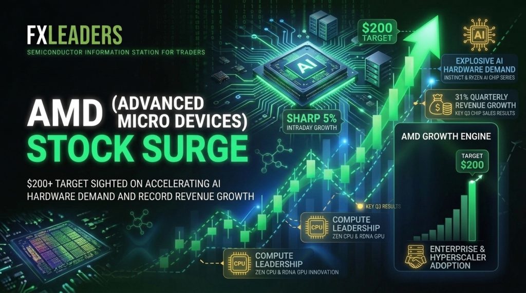 AMD stock surges 5% on strong AI chip demand