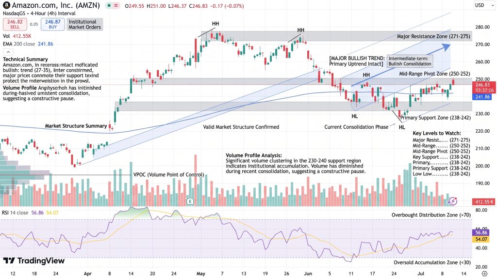 Amazon (AMZN) Stock Price Chart - Source: Tradingview