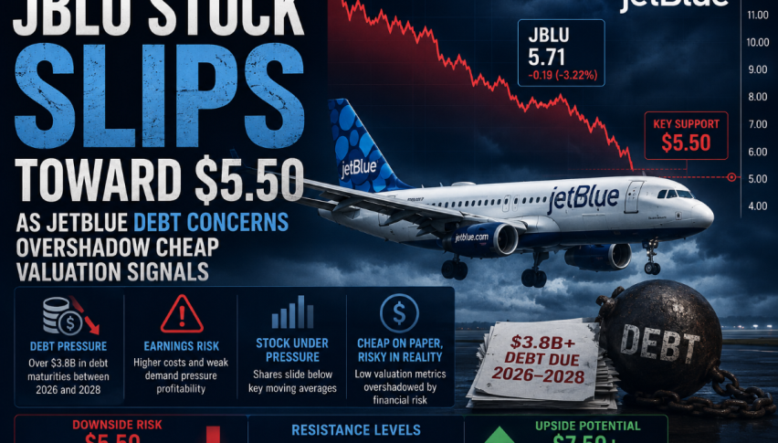 JBLU Stock Slips Toward $5.50 as JetBlue Debt Concerns Overshadow Cheap Valuation Signals