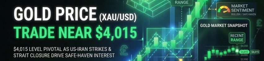 Image for Gold Price Analysis: $4,015 as Renewed US-Iran Strikes and Strait Closure Create a Safe-Haven Paradox