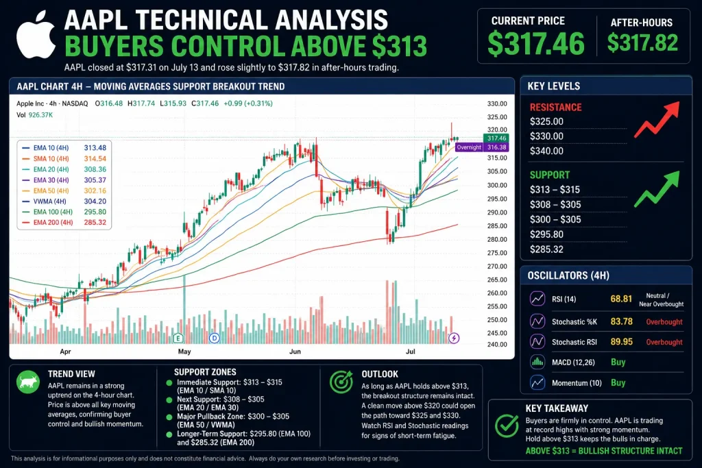 AAPL Stock Tests Record Highs as Apple AI Strategy and Citi’s $365 Target Fuel Breakout