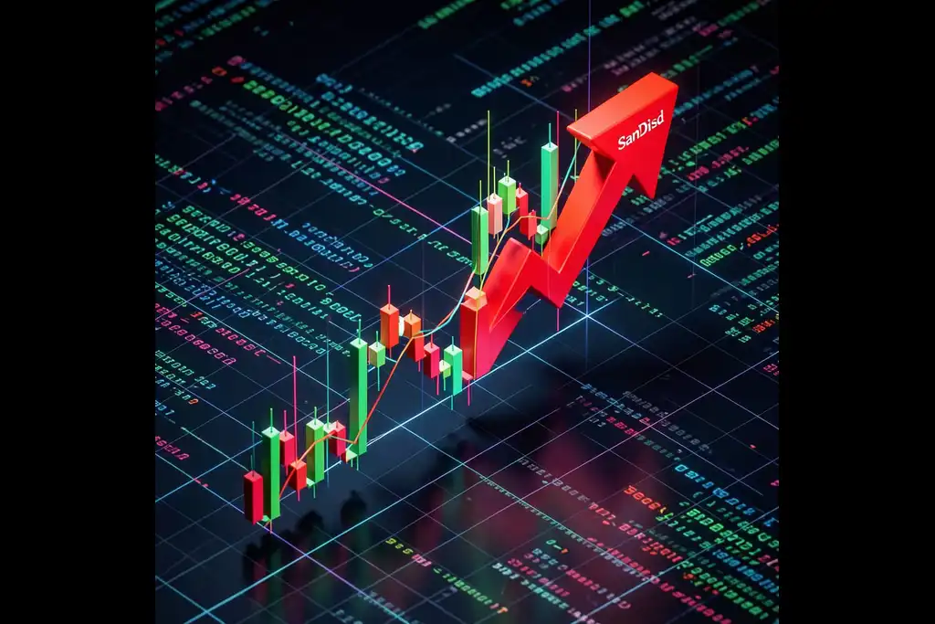 Sandisk stock is on the rise thanks to analyst predictions of climbing demand.