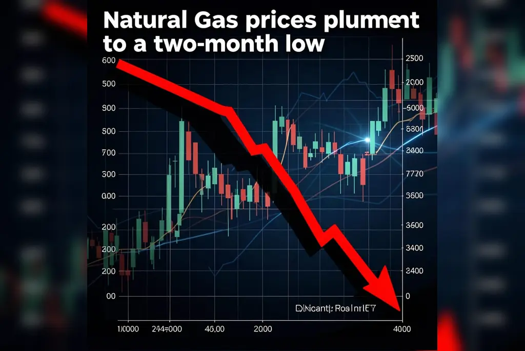 Natural gas prices fall in the US as inventories climb.