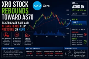 XRO Stock Rebounds Toward A$70 as CEO Share Sale, AI SaaS Fears Keep Pressure on Xero