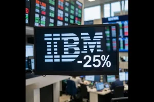 IBM stock fell sharply this week and may not be able to recover anytime soon.