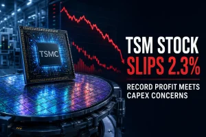 TSM Stock Slips 2.3% Despite Record Profit as AI Demand Meets Capex Concerns