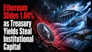 Ethereum Slides 1.04% as Treasury Yields Steal Institutional Capital