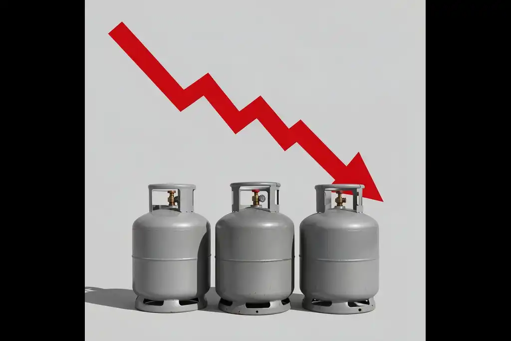 Natural gas prices are down nearly 3% on Monday as reserves rise.