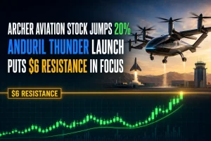Archer Aviation Stock Jumps 20% on Anduril Thunder Launch as $6 Resistance Comes Into Focus