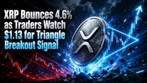 XRP Bounces 4.6% as Traders Watch $1.13 for Triangle Breakout Signal