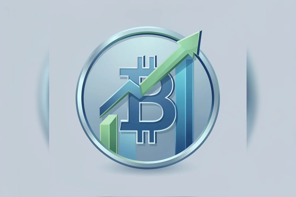Bitcoin is climbing on improving chip sector sentiment.