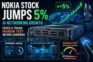 Nokia Stock Jumps 5% Before Earnings as AI Networking Growth Faces a Tough Margin Test