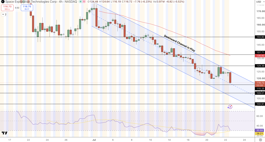 SpaceX Price Chart - Source: Tradingview