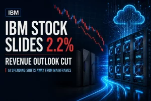 IBM Stock Slides 2.2% After Revenue Outlook Cut as AI Spending Shifts Away From Mainframes