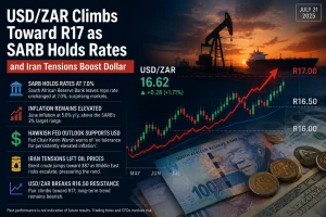 USD/ZAR Outlook: Rand Faces Renewed Pressure as Dollar Strengthens and Oil Surges