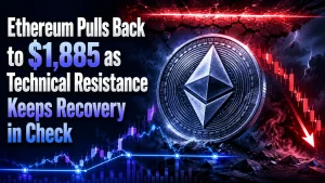Ethereum Pulls Back to $1,885 as Technical Resistance Keeps Recovery in Check