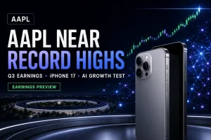 AAPL Stock Near Record Highs as Apple's Q3 Earnings Put iPhone 17 and AI Growth to the Test