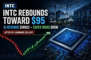 INTC Rebounds Toward $95 After 8% Earnings Selloff as AI Revenue Surges but Capex Risks Grow