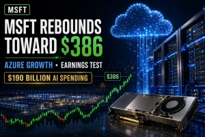 MSFT Stock Rebounds Toward $386 as Microsoft Earnings Test Azure Growth and $190 Billion AI Spending