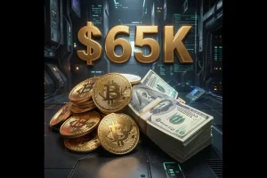 Bitcoin remains close to the $65K mark.