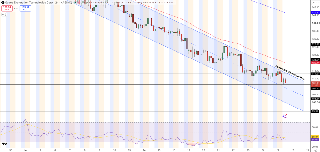 Space X Price Chart - Source: Tradingview
